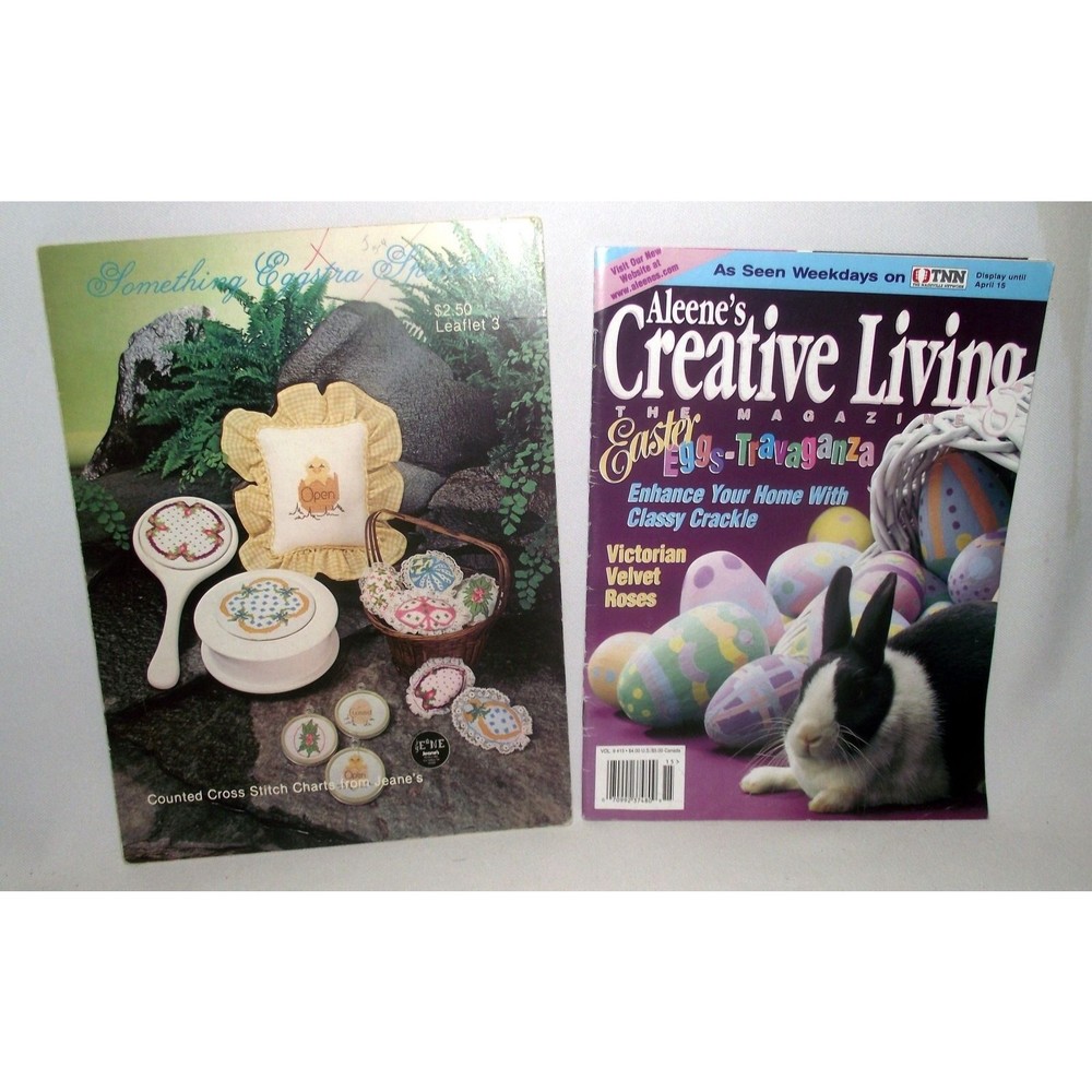 Easter Cross Stitch Creative Eggs Angels Apples Craft Aleene Jeane's Lot 2 Ideas